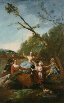 das picknick Ölbilder verkaufen - Das Schwingen Francisco de Goya